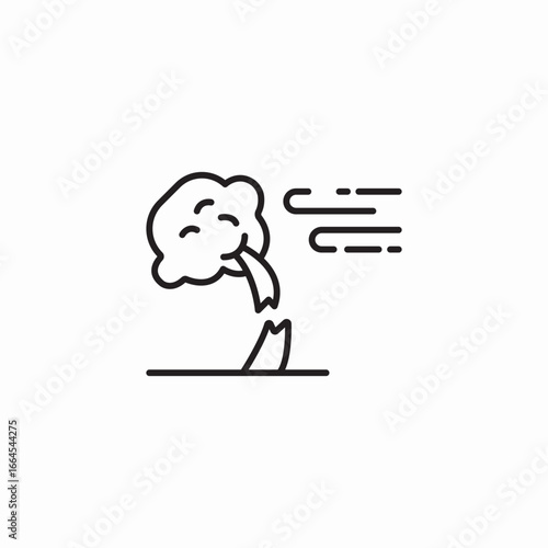 tornado and wind icon sign vector