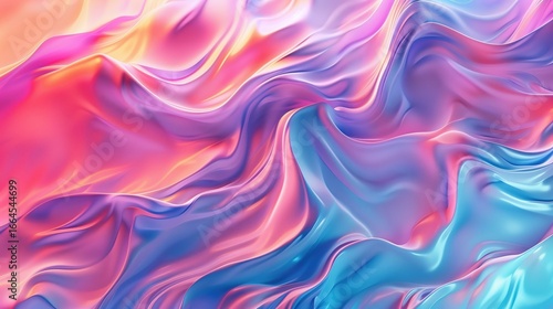 Vibrant smooth fluid gradient abstract background. Created with generative AI
