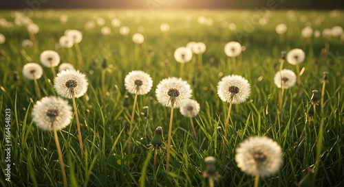 Golden Hour Dandelions: A Field of Wishes