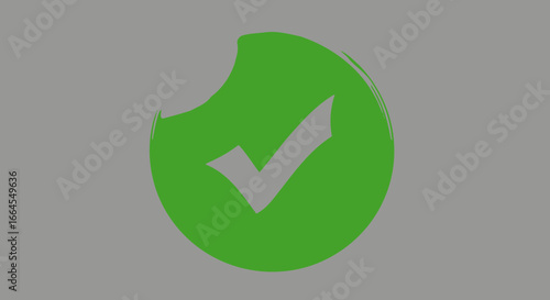 Bright green check mark icon for approved, complete, and verified tasks and projects