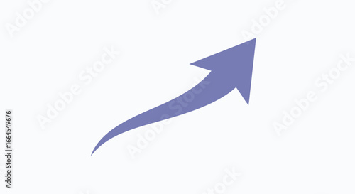 Achieve your business goals using this vibrant purple arrow pointing upward for maximum growth potential