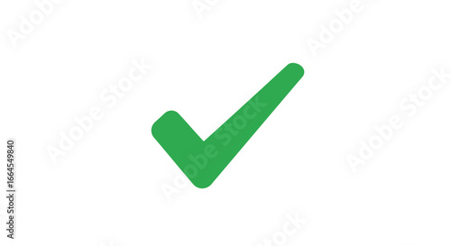 Green check mark symbol for approval, acceptance, or verification.