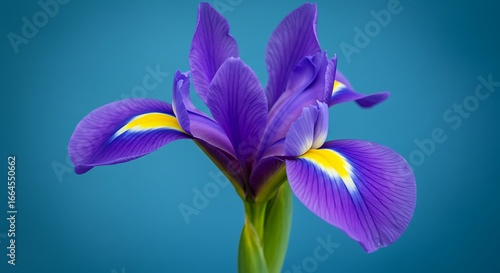 Sapphire Iris: A Jewel-Toned Bloom