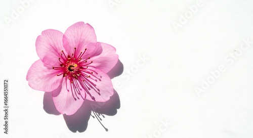 Pink Blossom's Gentle Shadow