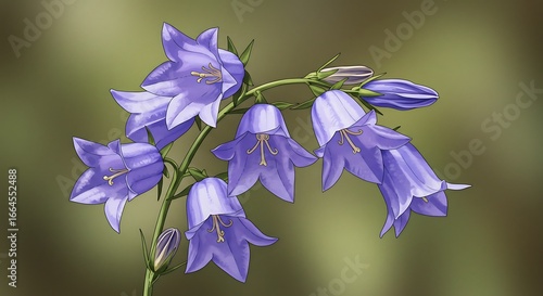 Digital Bloom: Soft Hues, Delicate Detail