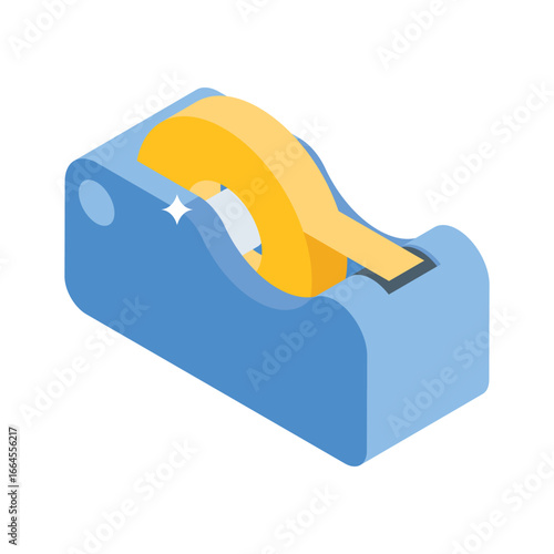 An isometric icon of desk tape dispenser tool