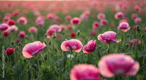 Pink Poppy Sunset Dreamscape
