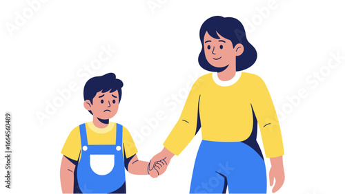 Mother Comforting Sad Child A Tender Moment of Care