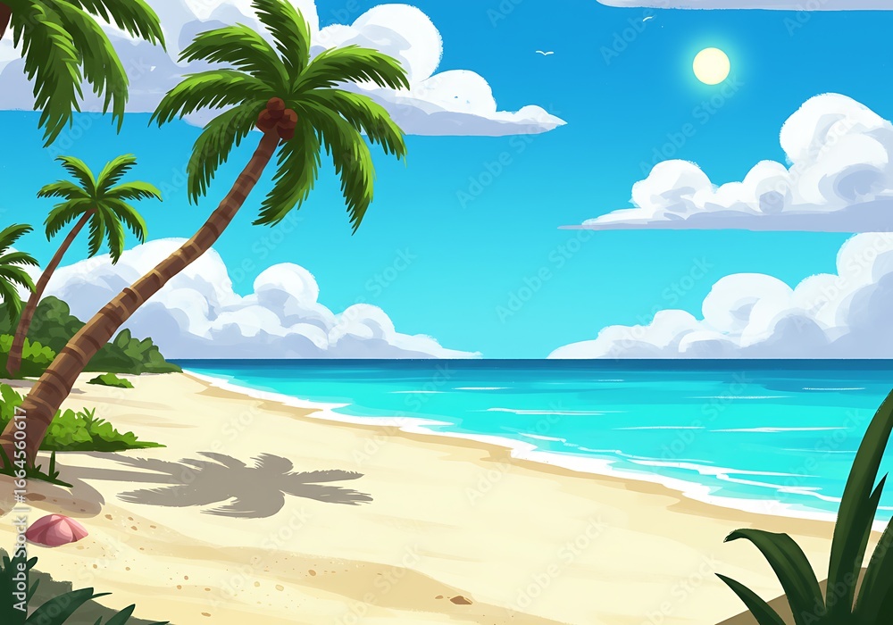 Obraz premium Sun-Kissed Shores