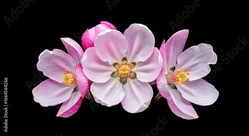 Pink Blossom Trio: A Delicate Still Life