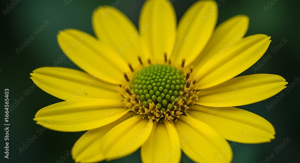 Fototapeta premium Golden Bloom: Macro Photography Detail