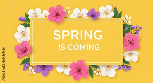 Paper Flower Spring Bloom