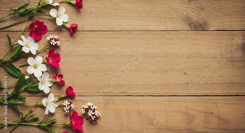 Floral Wood: A Delicate Border