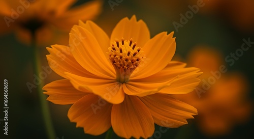 Golden Hour Cosmos: A Burst of Autumn