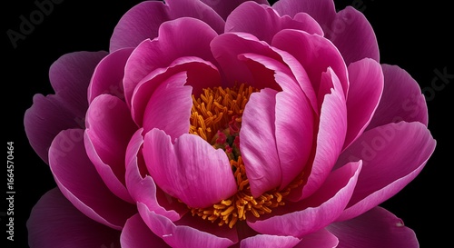 Crimson Bloom: A Peony's Embrace