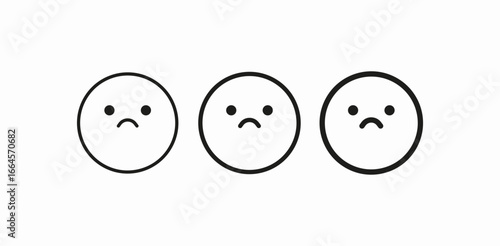 sad face icons icon sign vector