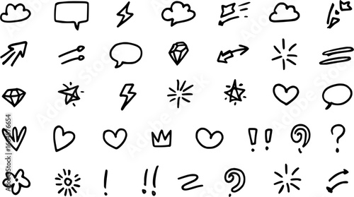Simple Hand-Drawn Icon Set