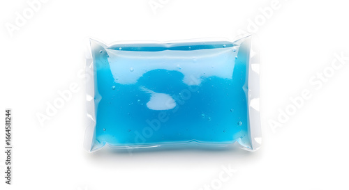 Transparent Gel Pack for Medical or First Aid Use on White Background
