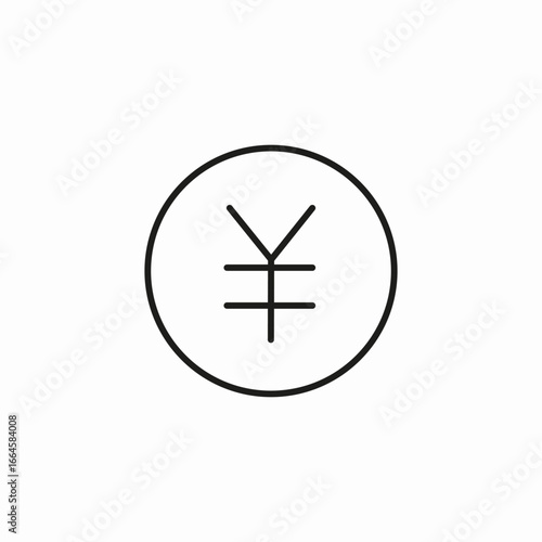 yen currency icon icon sign vector