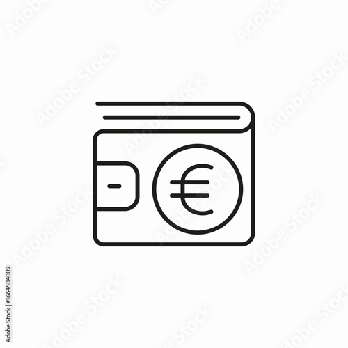 wallet with money icon sign vector