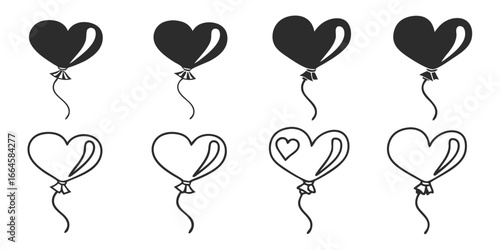 Heart Shaped Balloons Collection