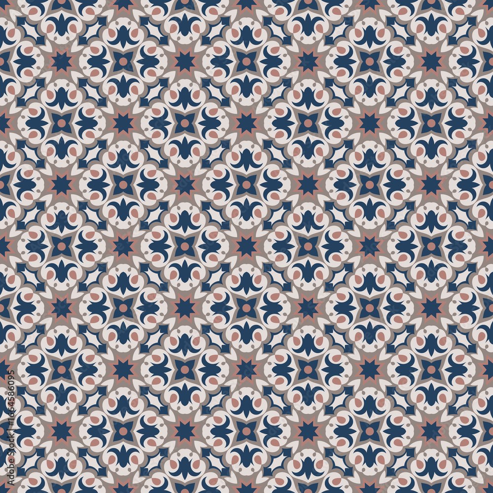Fototapeta premium Various art forms are grouped and arranged in a specific order to form a seamless pattern.