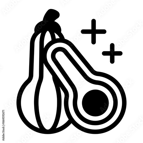This Squash icon is suitable for Vegetables, Vegetarian, Organic Food, etc.