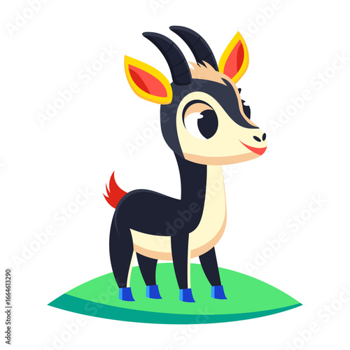 A flat style icon representing dandy deer