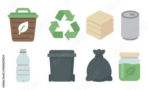 Collection of various industrial light fixture icons on gradient background