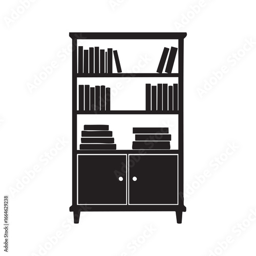bookcase vector illustration of furniture