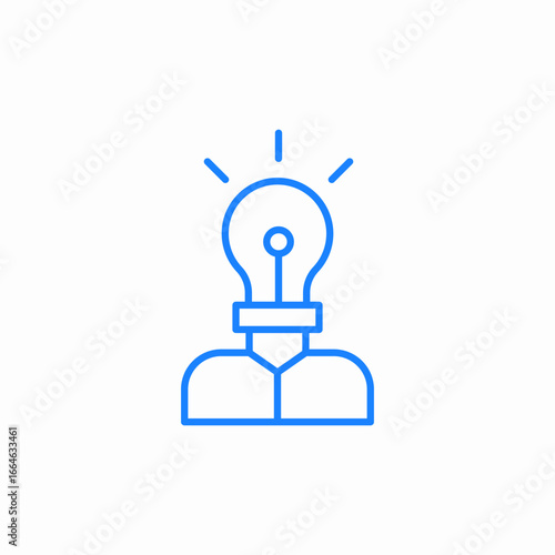 idea inspiration bulb icon sign vector