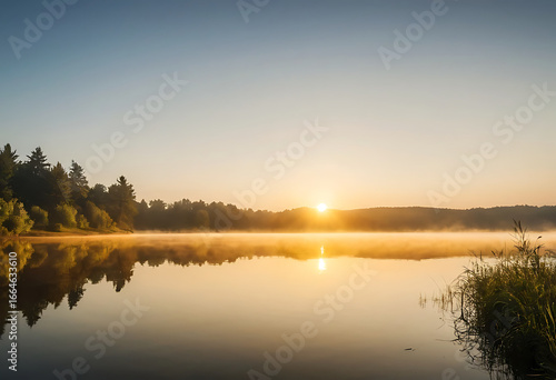 Wallpaper Mural Sunrise Over Calm Lake Landscape Photography Torontodigital.ca