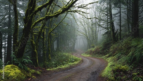 Winding mountain road
