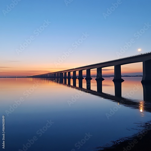 Wallpaper Mural Bridge silhouette captured in dramatic sunset sky high resolution picture Torontodigital.ca