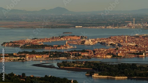 Venice Lagoon Sunrise with Historic Islands and Landmarks