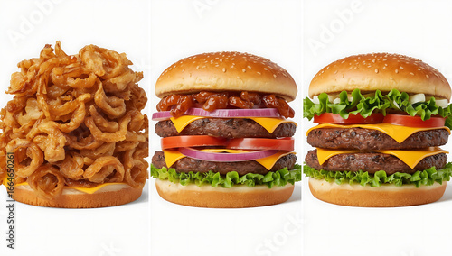 Hamburger on a plate