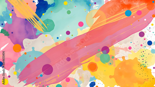 Wallpaper Mural Watercolor template frame design for greeting card. Invitation card template, banner, cover. AI generated image. AI Torontodigital.ca