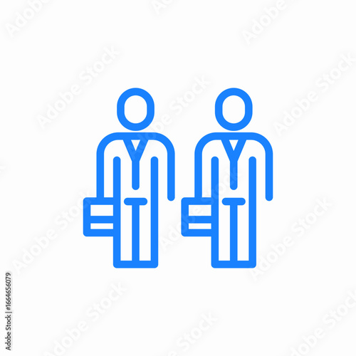 business people icon sign vector