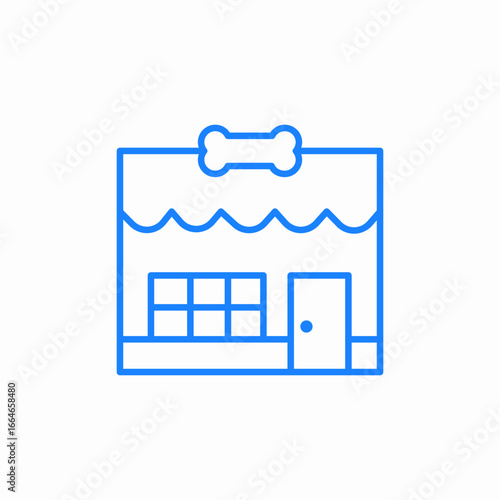 pet supply store icon sign vector