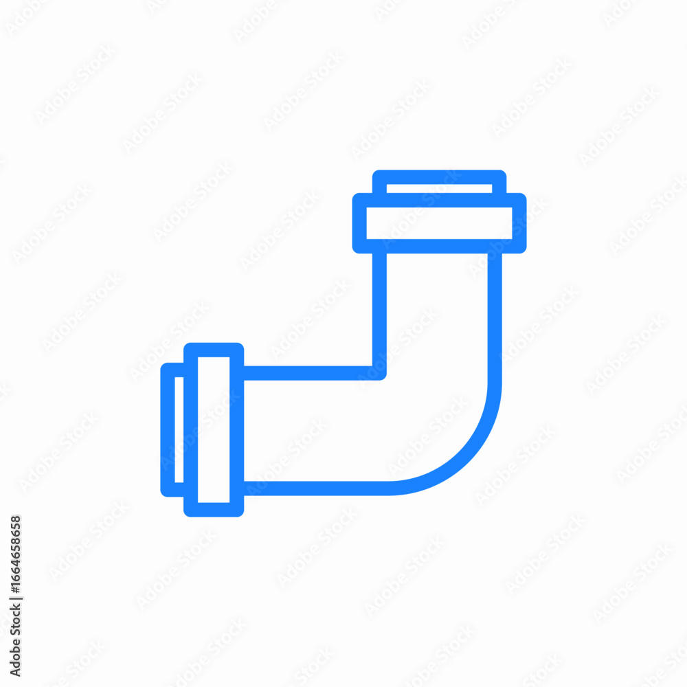 pipe plumbing fitting icon sign vector pipe plumbing fitting icon sign vector