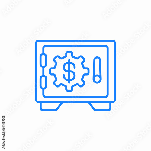 secure finance savings icon sign vector