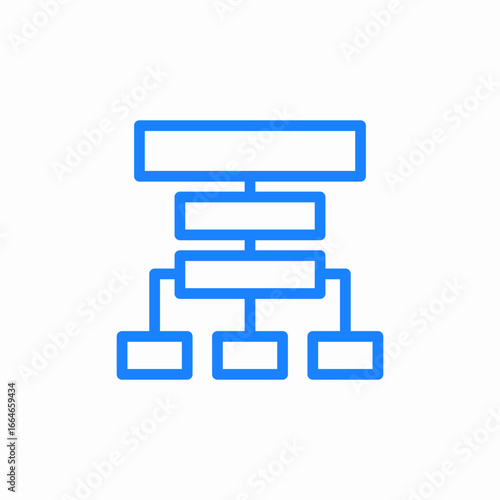 site structure map icon sign vector