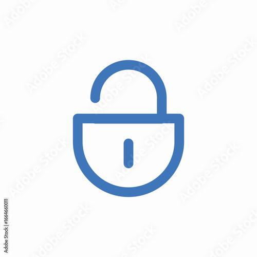 unlocked open icon sign vector