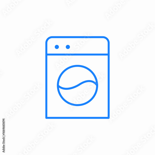 washing mashine icon sign vector