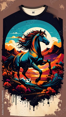 Horse graphic tee