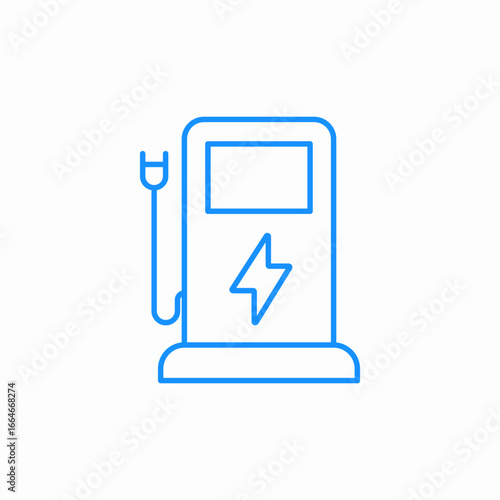 electricity petrol fuel icon sign vector