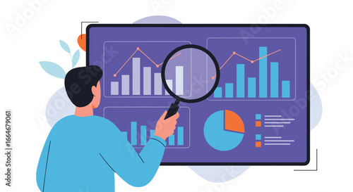 Visualizing financial data and analyzing market trends for business growth and strategic planning