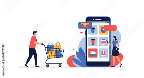 Digital commerce experience modern shopping applications online retail platforms customer engagement tools for e-business growth strategies