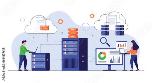 Analyzing server data and cloud infrastructure operations for business growth and optimization