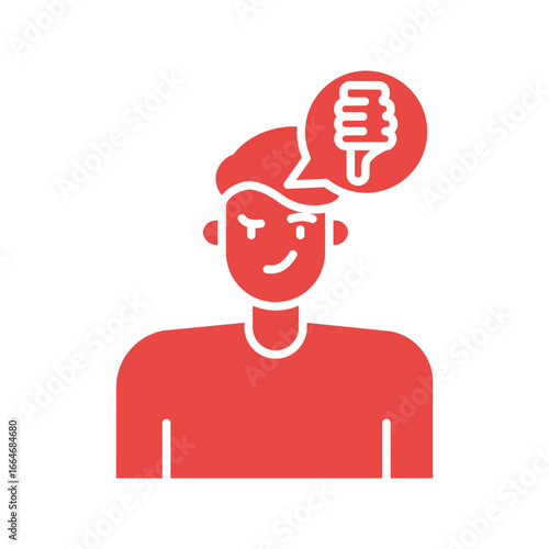Contempt emotion color flat icon for digital and print projects.